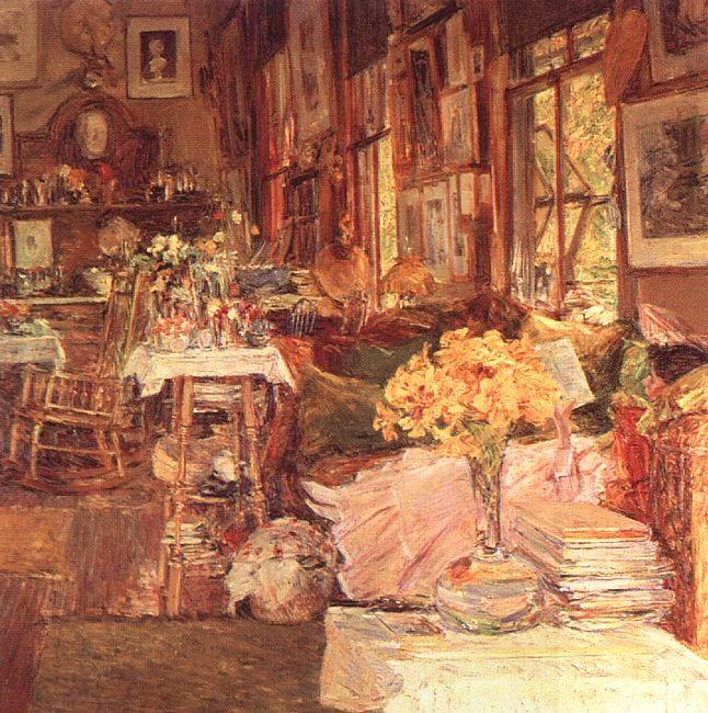 Childe Hassam The Room of Flowers